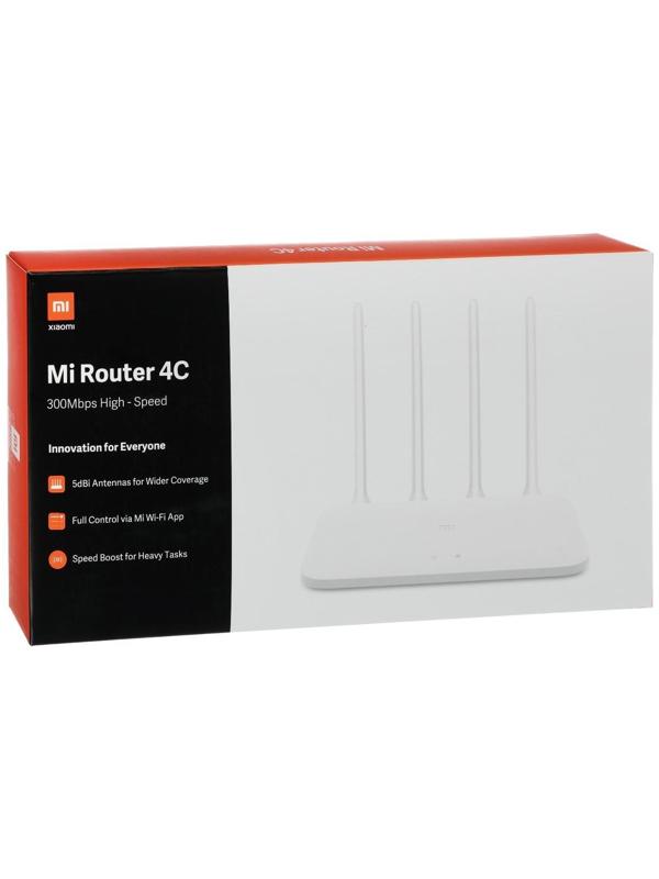 Wi-Fi роутер  беспроводной Xiaomi Mi WiFi Router 4C (4C), 10/100 Мбит, белый