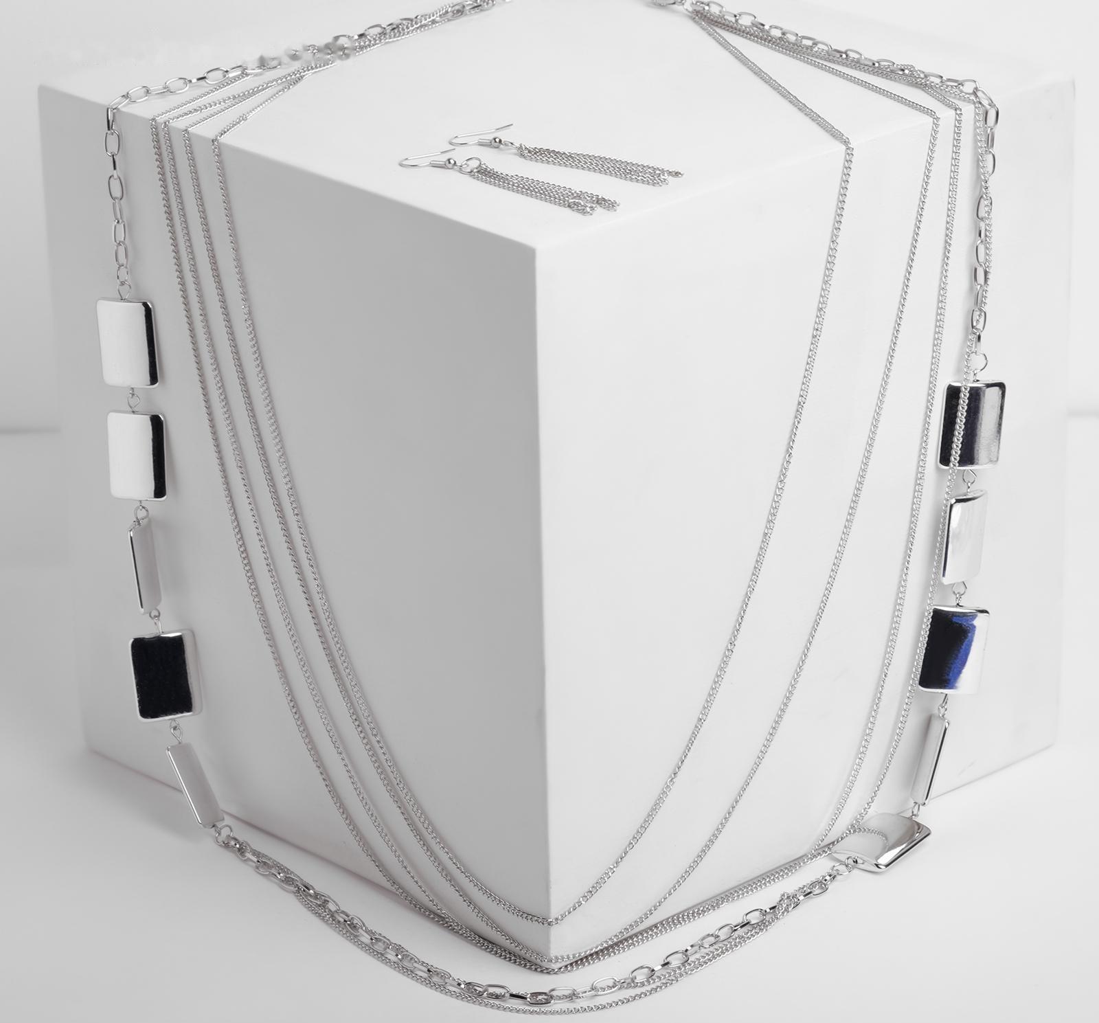 Набор 2 предмета: серьги, бусы 