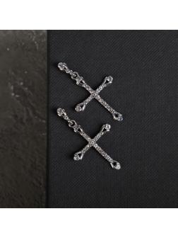 Серьги со стразами 