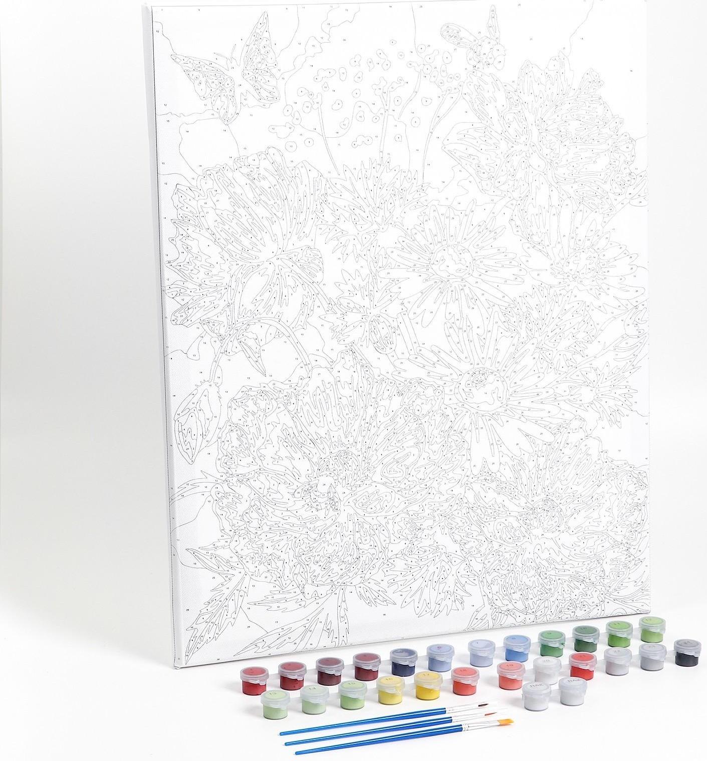 Картина по номерам на холсте с подрамником «Маки» 40×50 см