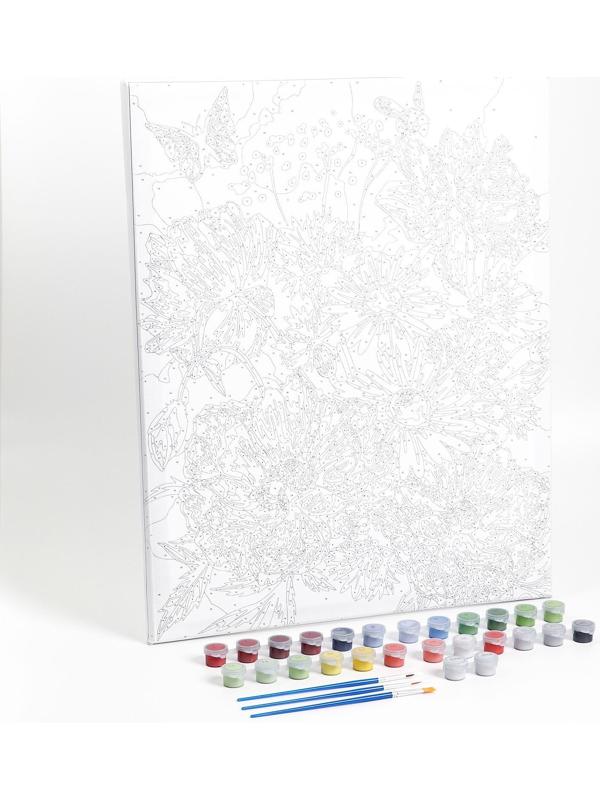 Картина по номерам на холсте с подрамником «Маки» 40×50 см