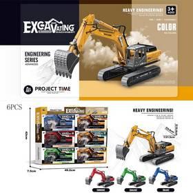 А567-039 Экскаватор металлический. В д/б 6 шт., цена за 1 шт. (6/120)JW567-039