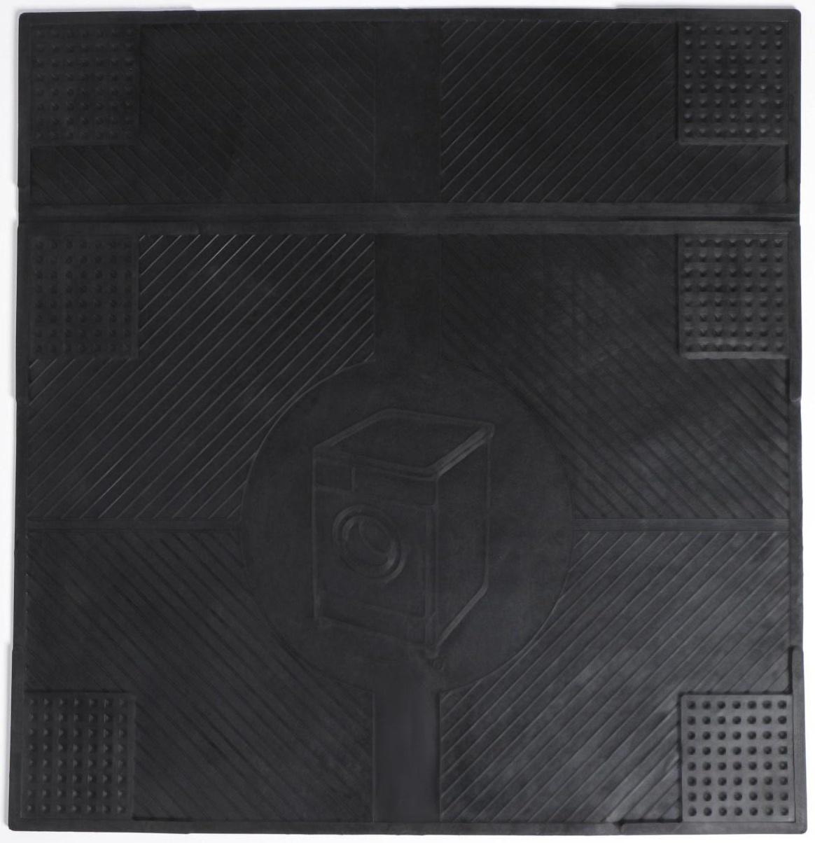 Коврик антивибрационный 65×62×0,7 см, цвет чёрный