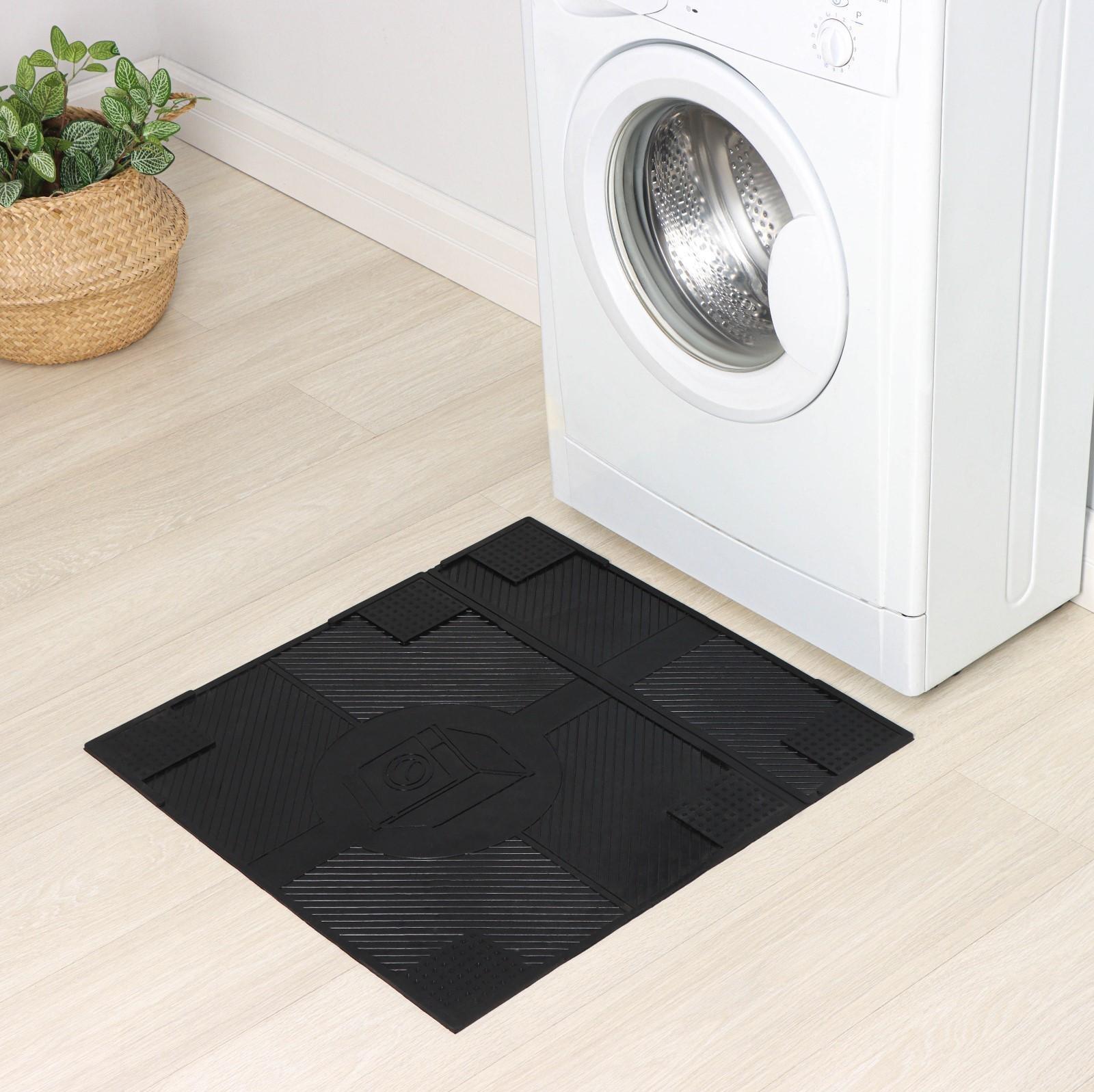 Коврик антивибрационный 65×62×0,7 см, цвет чёрный