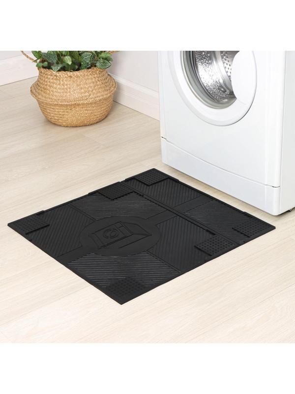 Коврик антивибрационный 65×62×0,7 см, цвет чёрный