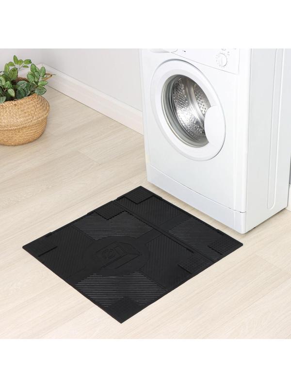 Коврик антивибрационный 65×62×0,7 см, цвет чёрный