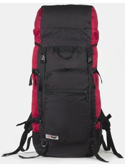 Рюкзак туристический, 70 л, отдел на шнурке, наружный карман, 2 боковые сетки, цвет чёрный