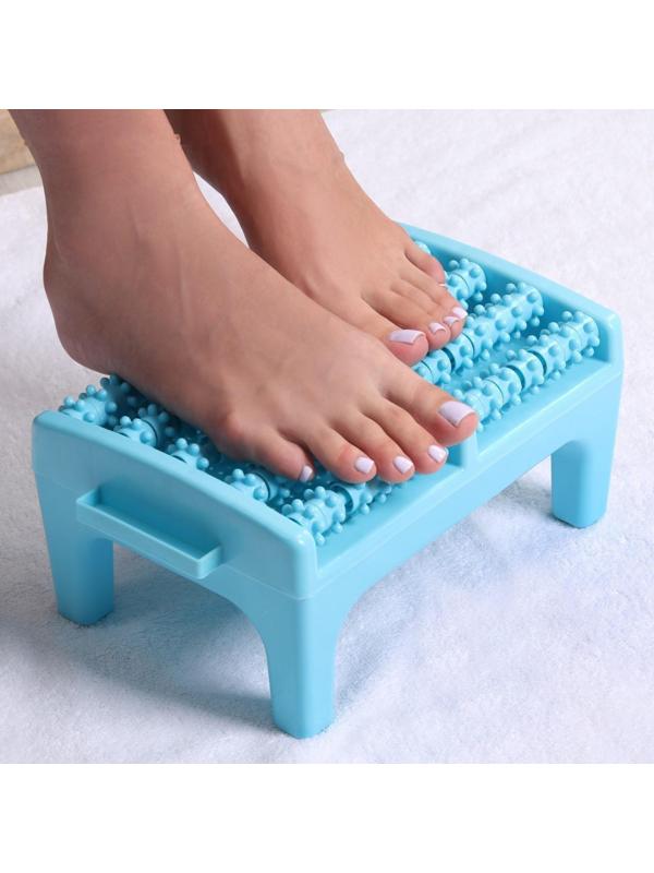 Массажёр для ног, 26,5 × 17 × 13 см, на подставке, цвет коричневый