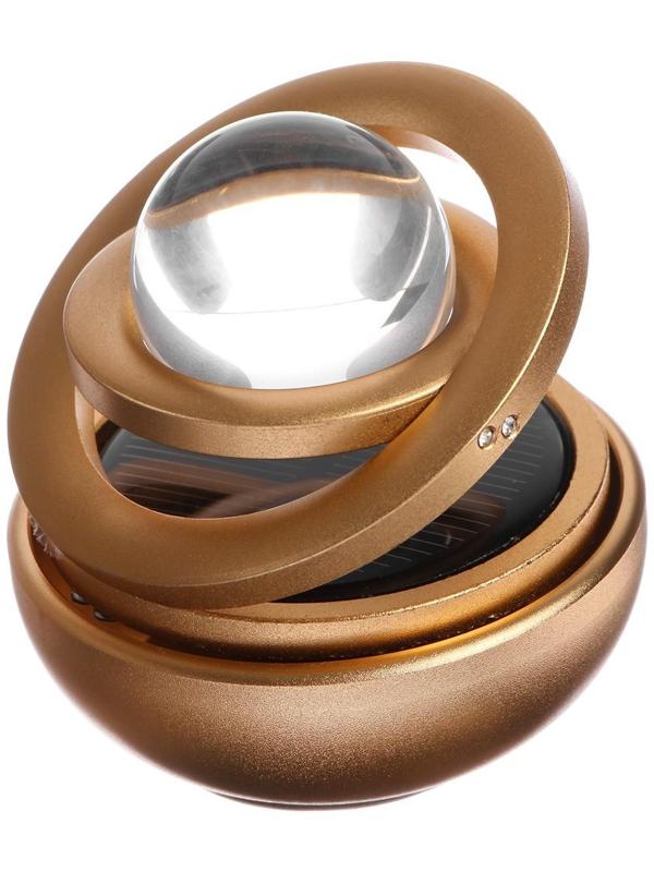 Аксессуар на панель, гравитационные кольца, вращается от солнца, золото