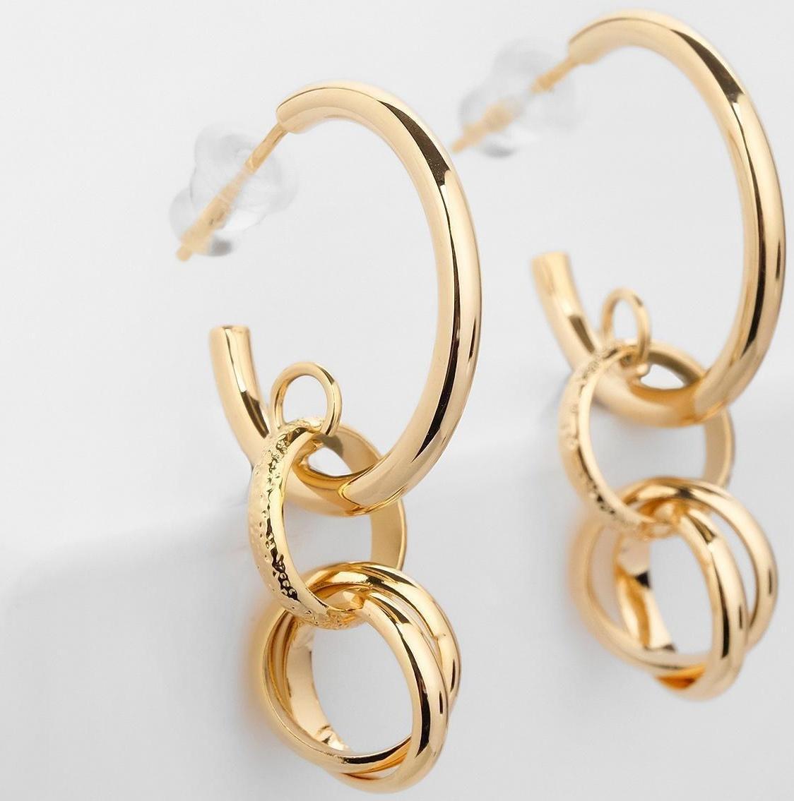 Серьги металл 