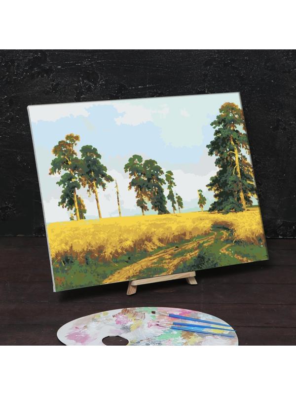 Картина по номерам на холсте с подрамником «Рожь» Иван Шишкин 40х50 см