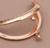 Фермуар пришивной «Полукруг», 8 см, цвет золотой