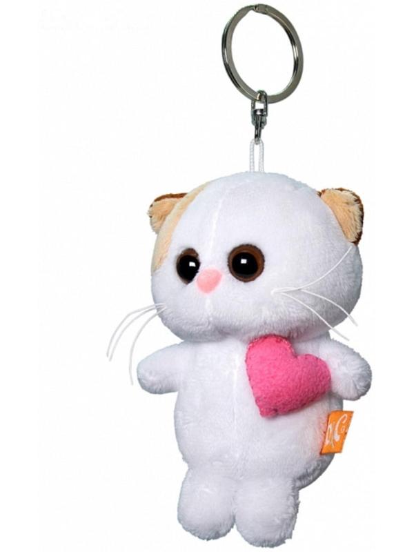 Мягкая игрушка-брелок «Кошечка Ли Ли брелок с розовым сердцем», 12 см
