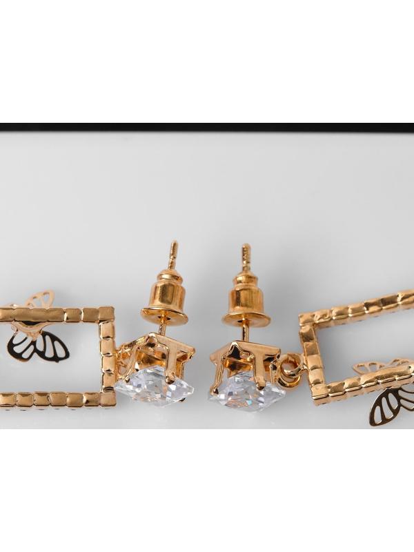 Серьги со стразами 