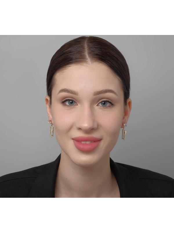 Серьги со стразами 