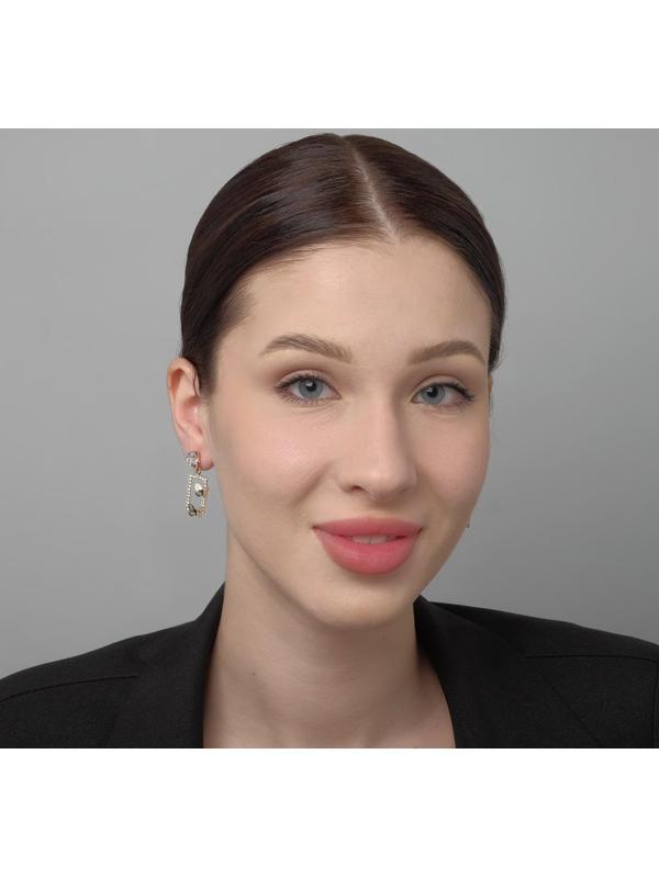 Серьги со стразами 