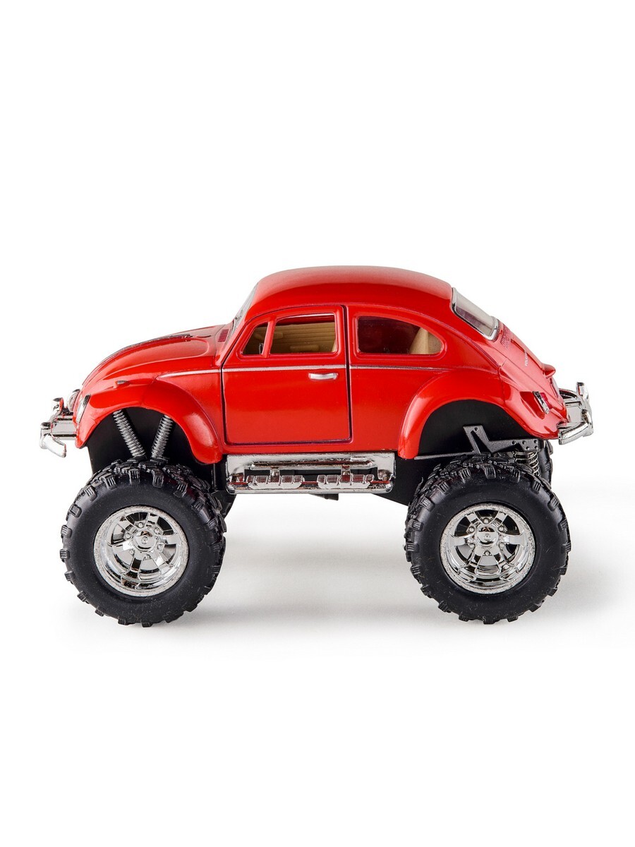 Металлическая машинка Kinsmart 1:32 «1967 Volkswagen Classical Beetle (off Road)» KT5057DB инерционная / Красный