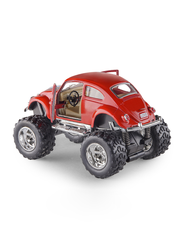 Металлическая машинка Kinsmart 1:32 «1967 Volkswagen Classical Beetle (off Road)» KT5057DB инерционная / Красный