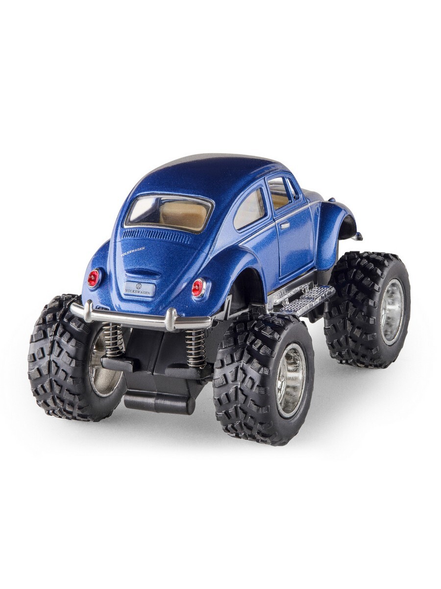Металлическая машинка Kinsmart 1:32 «1967 Volkswagen Classical Beetle (off Road)» KT5057DB инерционная / Синий