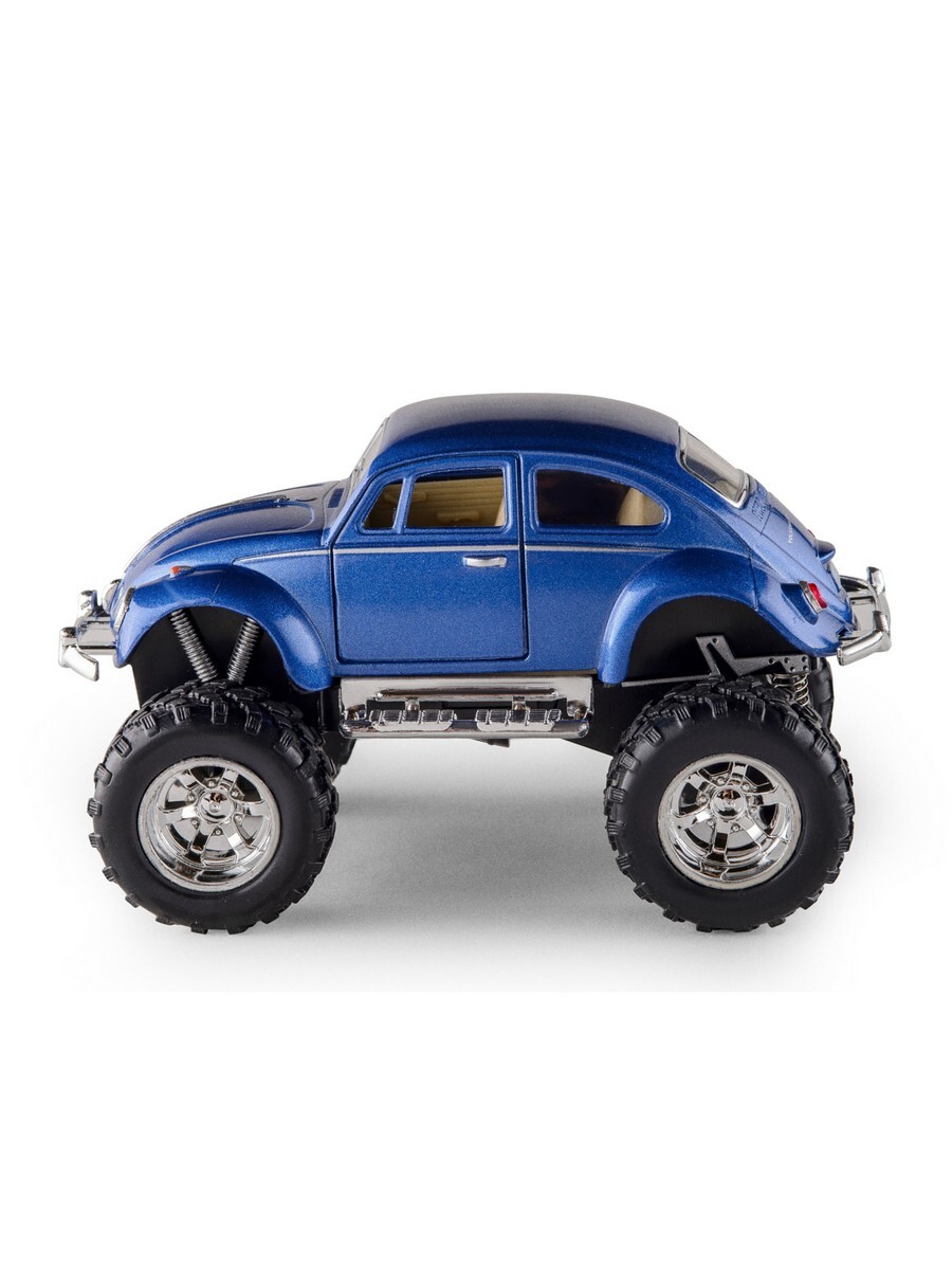Металлическая машинка Kinsmart 1:32 «1967 Volkswagen Classical Beetle (off Road)» KT5057DB инерционная / Синий