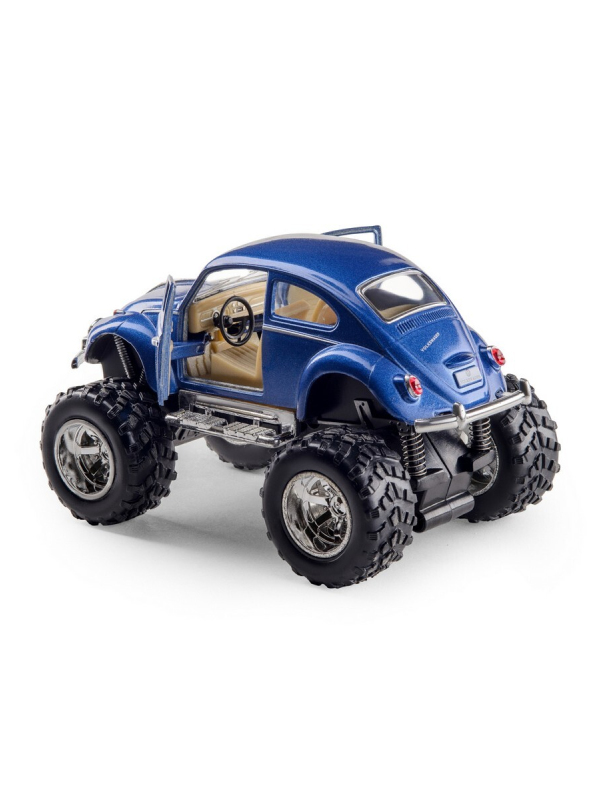 Металлическая машинка Kinsmart 1:32 «1967 Volkswagen Classical Beetle (off Road)» KT5057DB инерционная / Синий