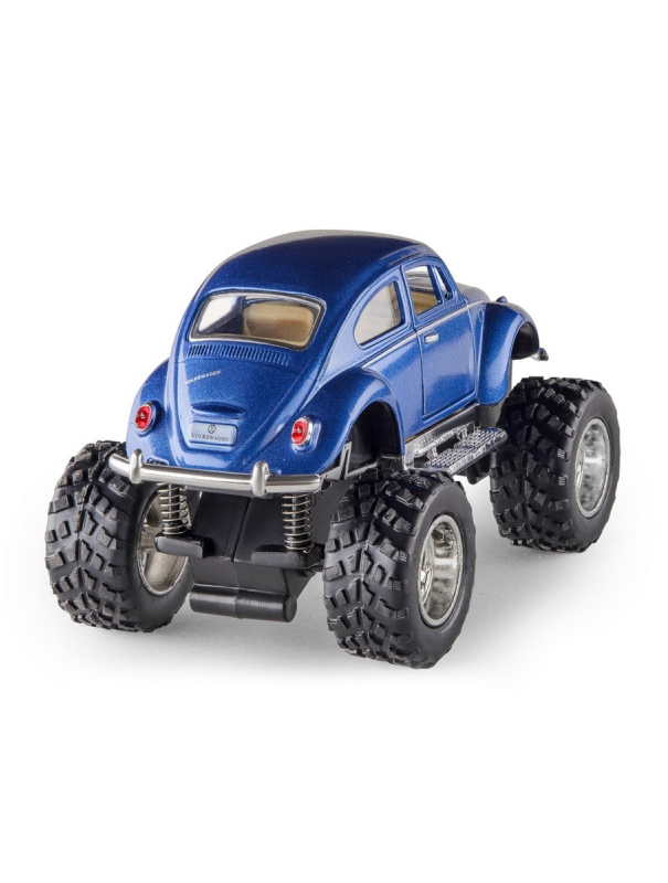 Металлическая машинка Kinsmart 1:32 «1967 Volkswagen Classical Beetle (off Road)» KT5057DB инерционная / Синий