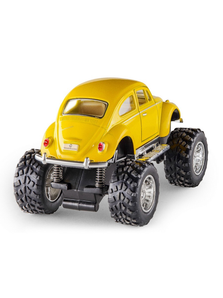 Металлическая машинка Kinsmart 1:32 «1967 Volkswagen Classical Beetle (off Road)» KT5057DB инерционная / Желтый