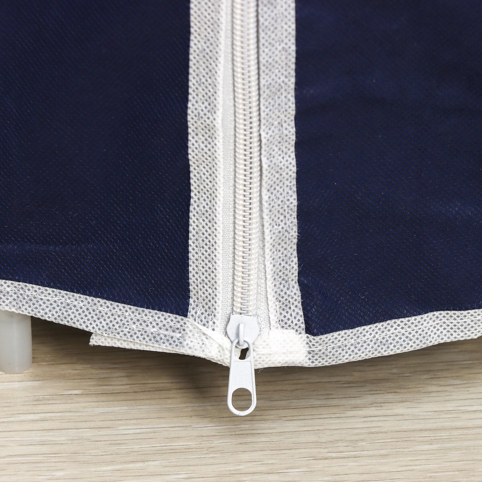 Обувница, 4 яруса, 57×28×72 см, цвет синий