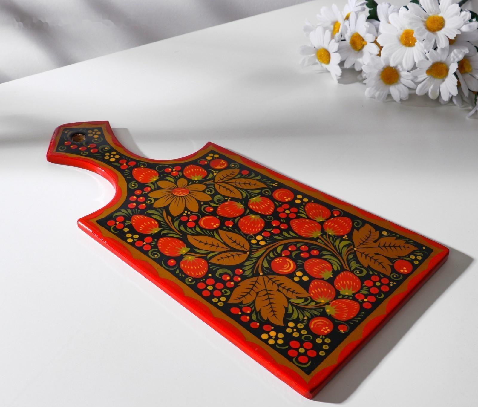 Доска разделочная «Хохлома»