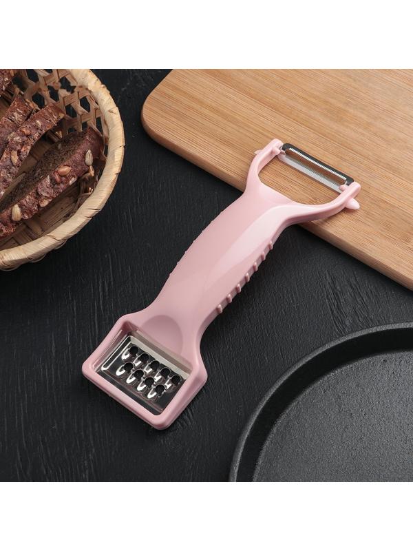 Овощечистка Доляна «Мостик», 19 см, цвет МИКС