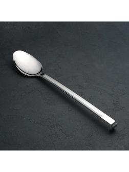 Ложка гарнирная из нержавеющей стали цельнометаллическая, 35 мл, h=39 см, толщина 3 мм