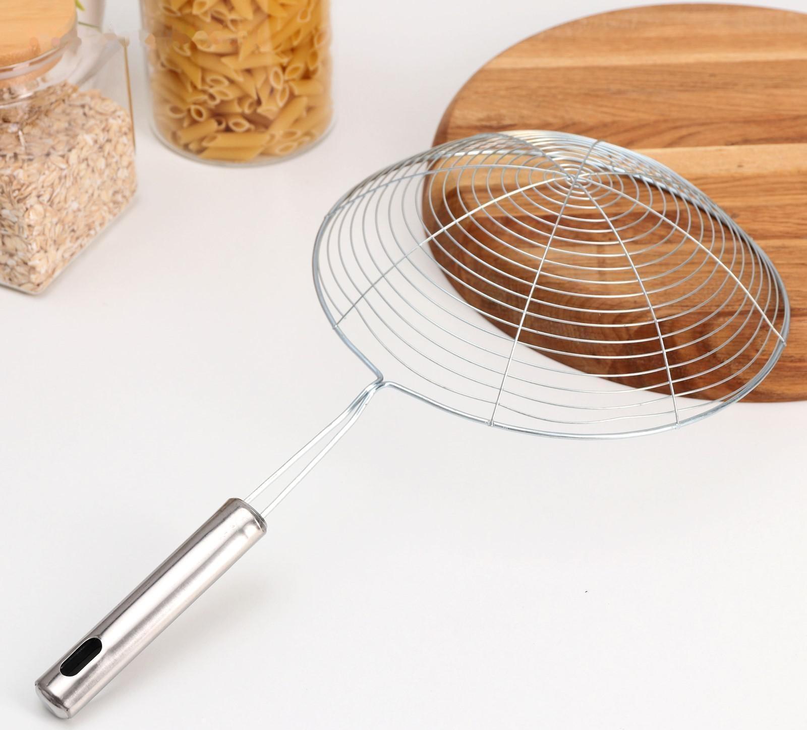 Шумовка Доляна «Металлик», 42 см, d=23 см