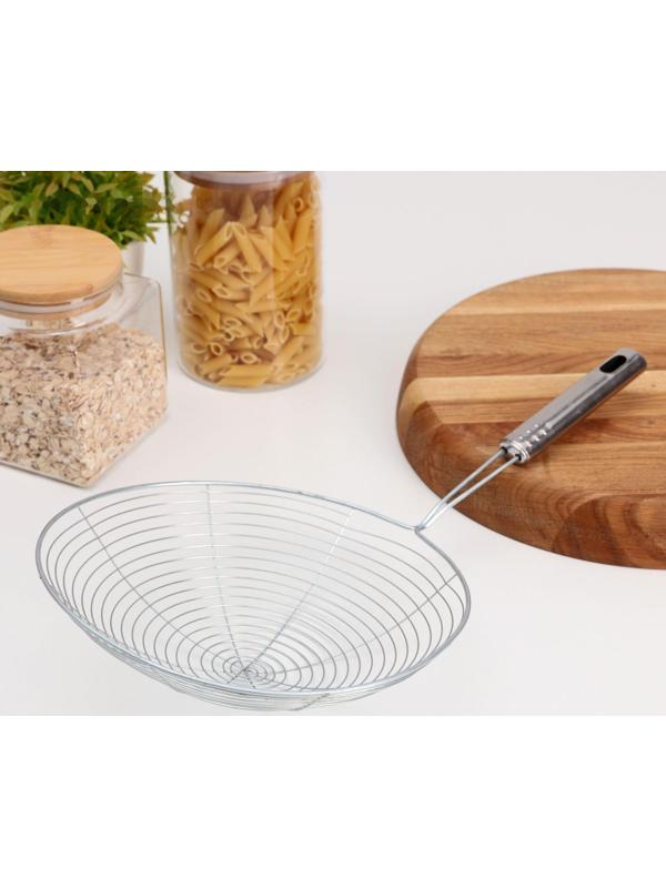 Шумовка Доляна «Металлик», 42 см, d=23 см