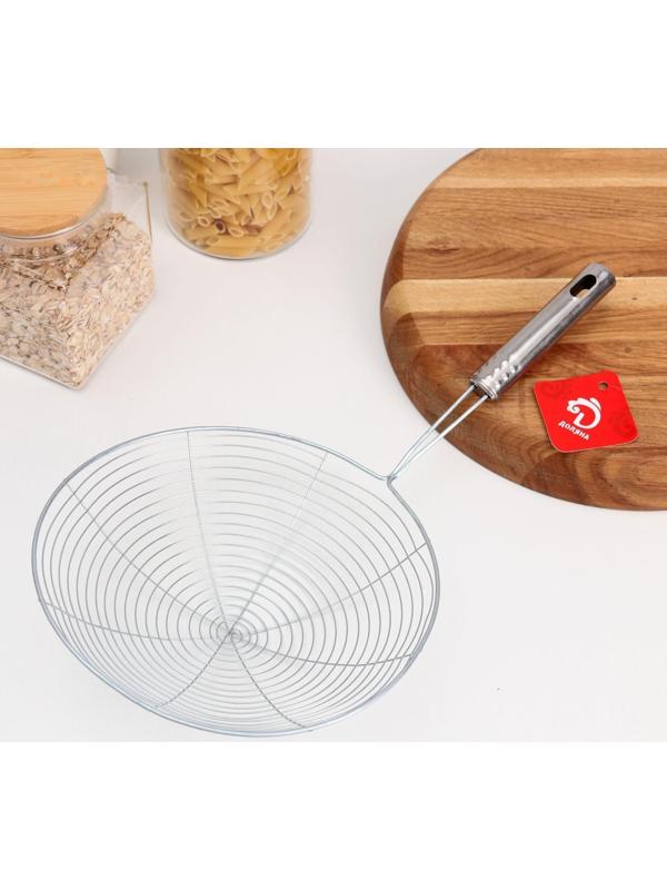 Шумовка Доляна «Металлик», 42 см, d=23 см