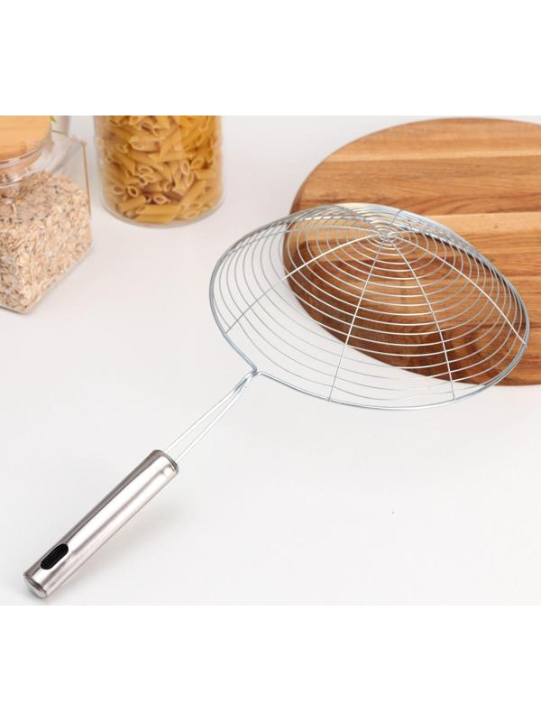 Шумовка Доляна «Металлик», 42 см, d=23 см