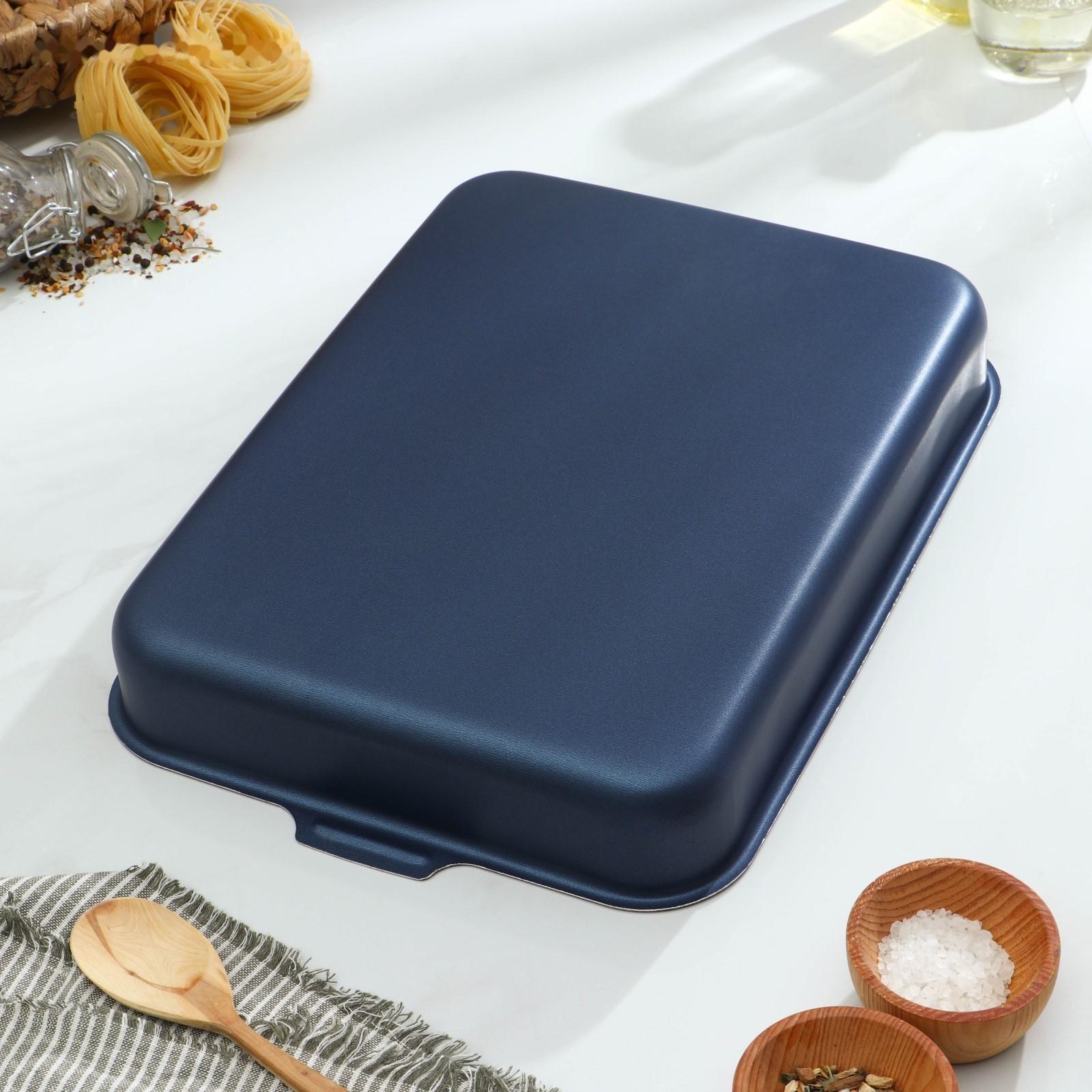 Противень «Экономика», 27×35 см, антипригарное покрытие, цвет синий