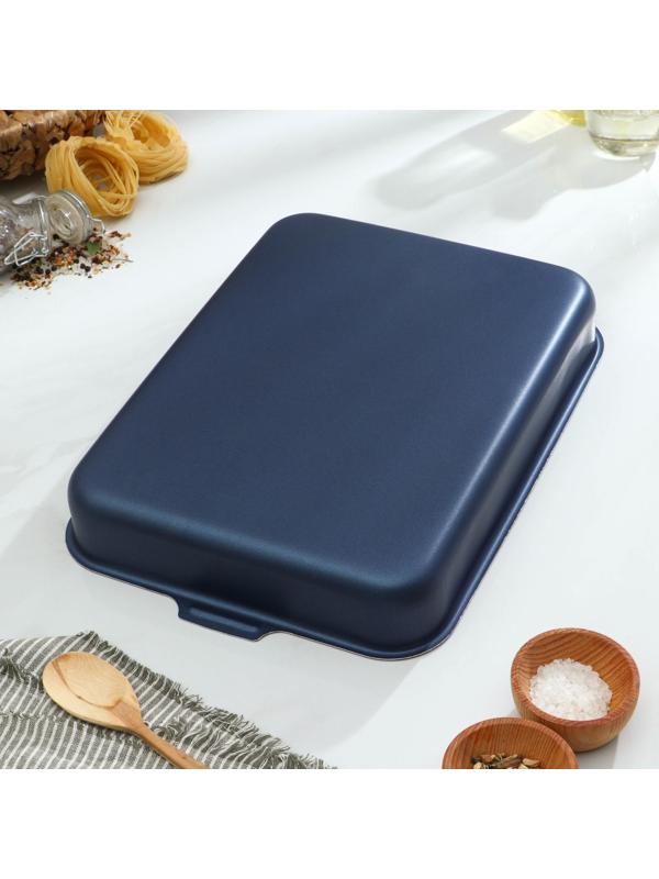 Противень «Экономика», 27×35 см, антипригарное покрытие, цвет синий