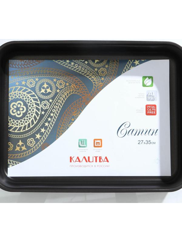 Противень «Экономика», 27×35 см, антипригарное покрытие, цвет синий