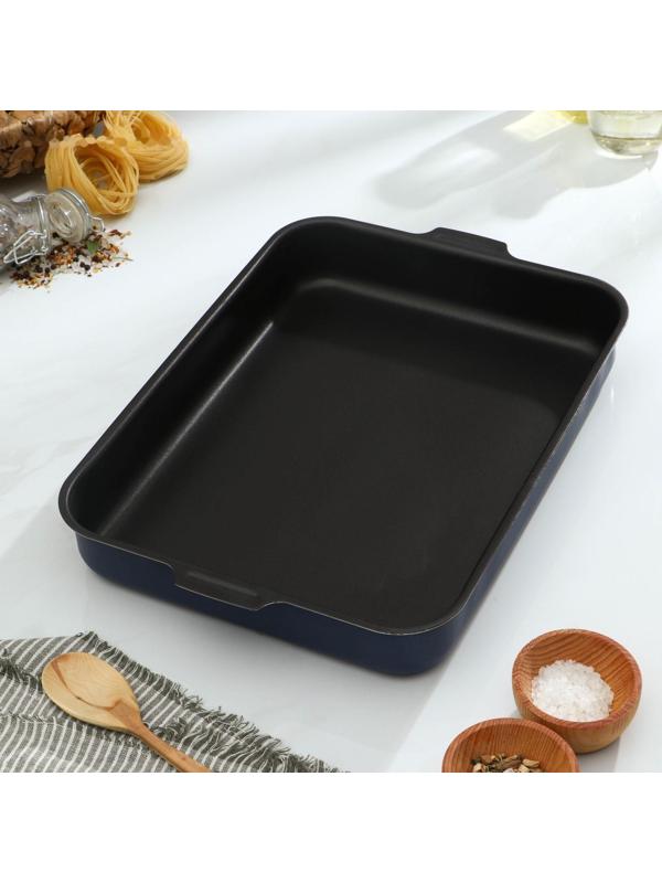 Противень «Экономика», 27×35 см, антипригарное покрытие, цвет синий