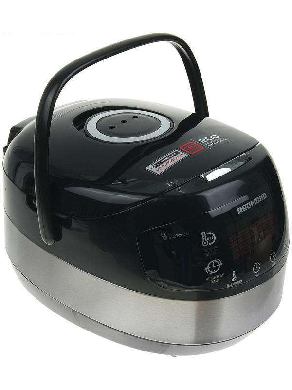 Мультиварка Redmond RMC-M90, 860-1000 Вт, 5,0 литров, цвет черный+металлик