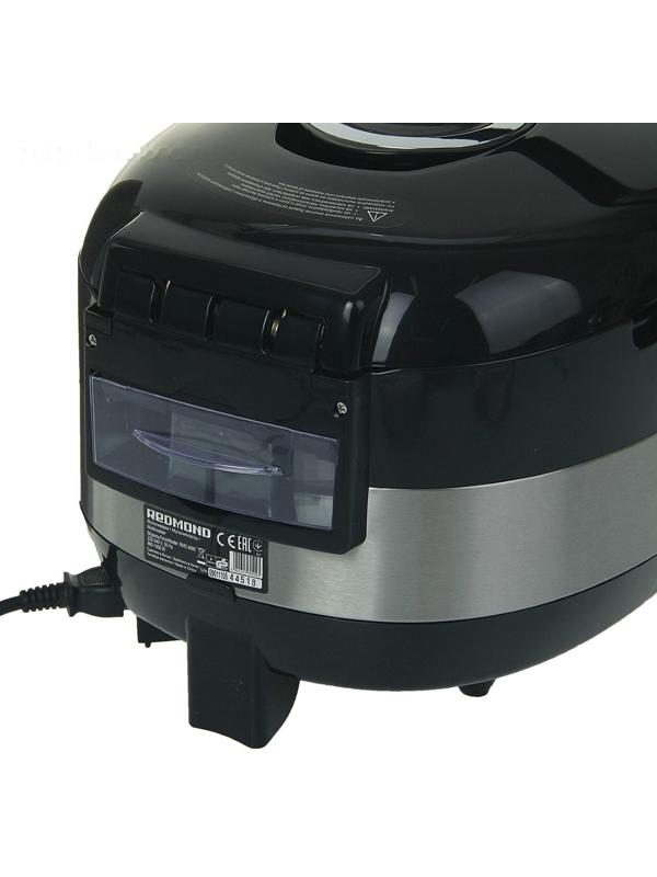 Мультиварка Redmond RMC-M90, 860-1000 Вт, 5,0 литров, цвет черный+металлик