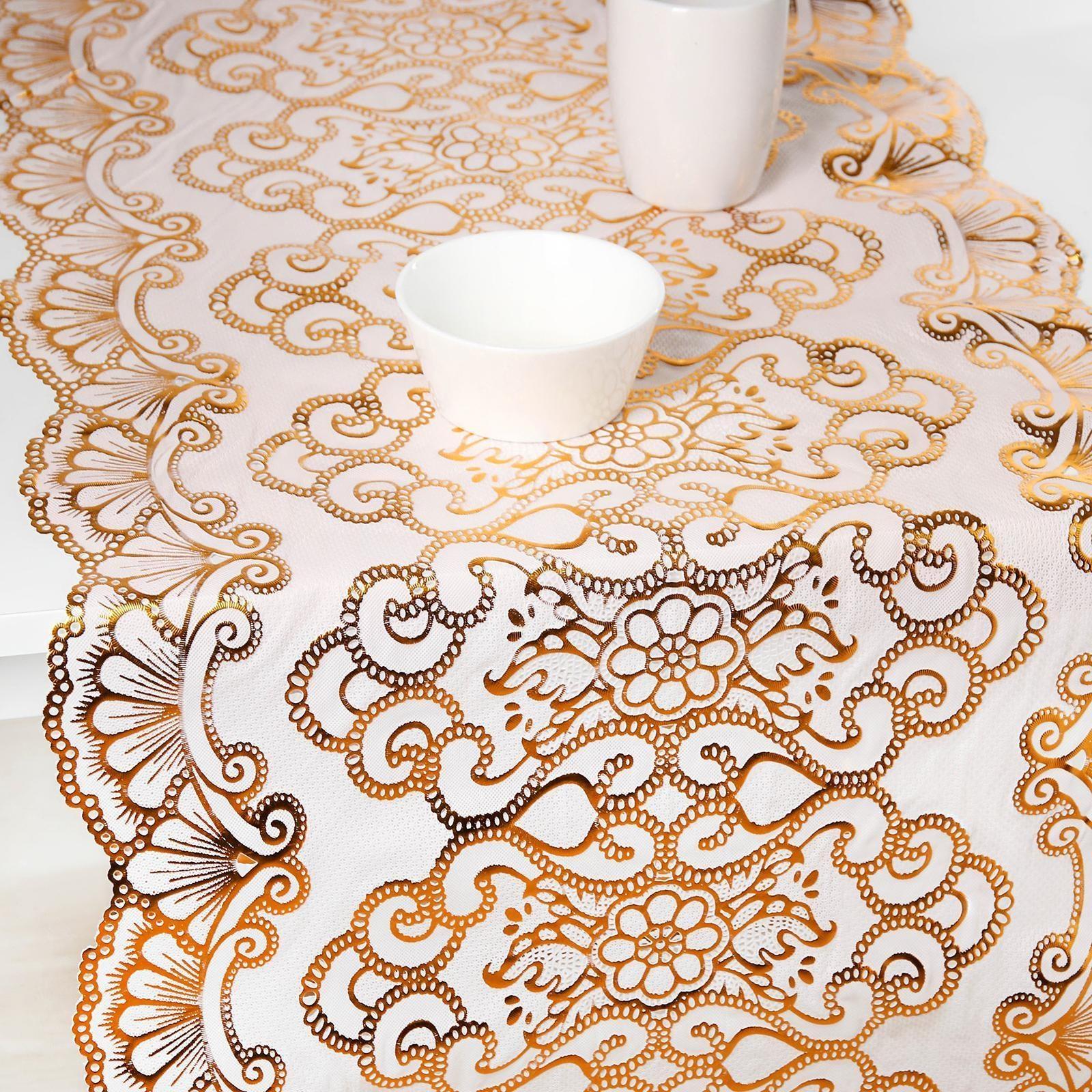 Клеенка ПВХ «Орнамент», рулон 20 метров, ширина 50 см