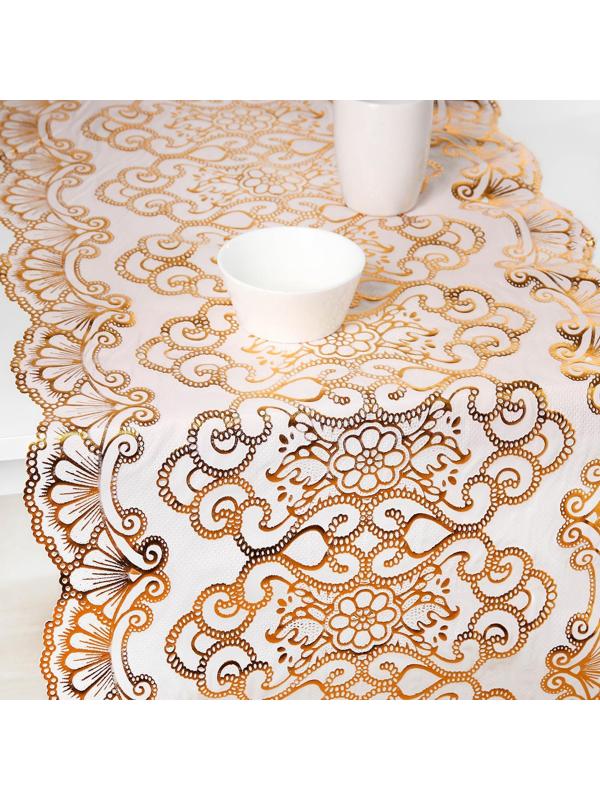 Клеенка ПВХ «Орнамент», рулон 20 метров, ширина 50 см