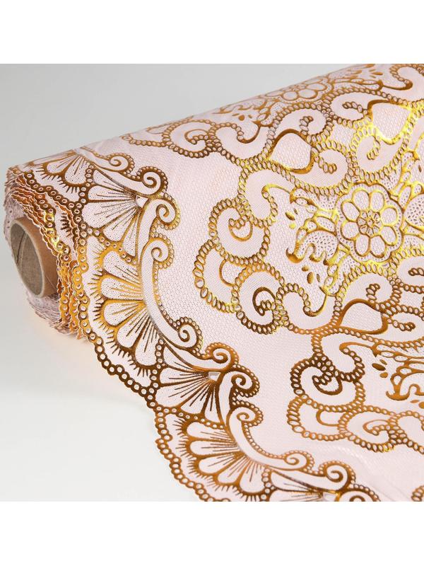 Клеенка ПВХ «Орнамент», рулон 20 метров, ширина 50 см