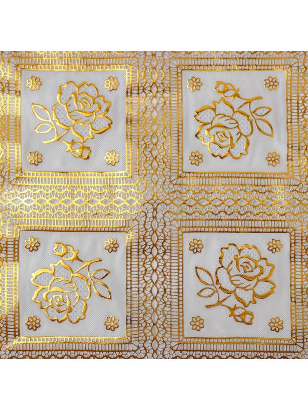 Клеёнка столовая ПВХ «Милая Роуз», ширина 50 см, рулон 20 метров