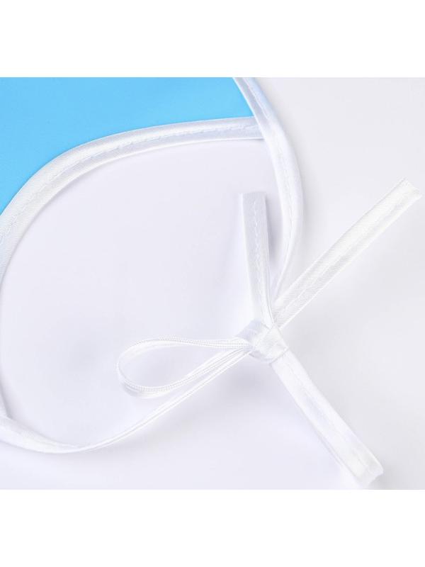 Нагрудник из клеёнки с ПВХ-покрытием, на завязках, цвета МИКС