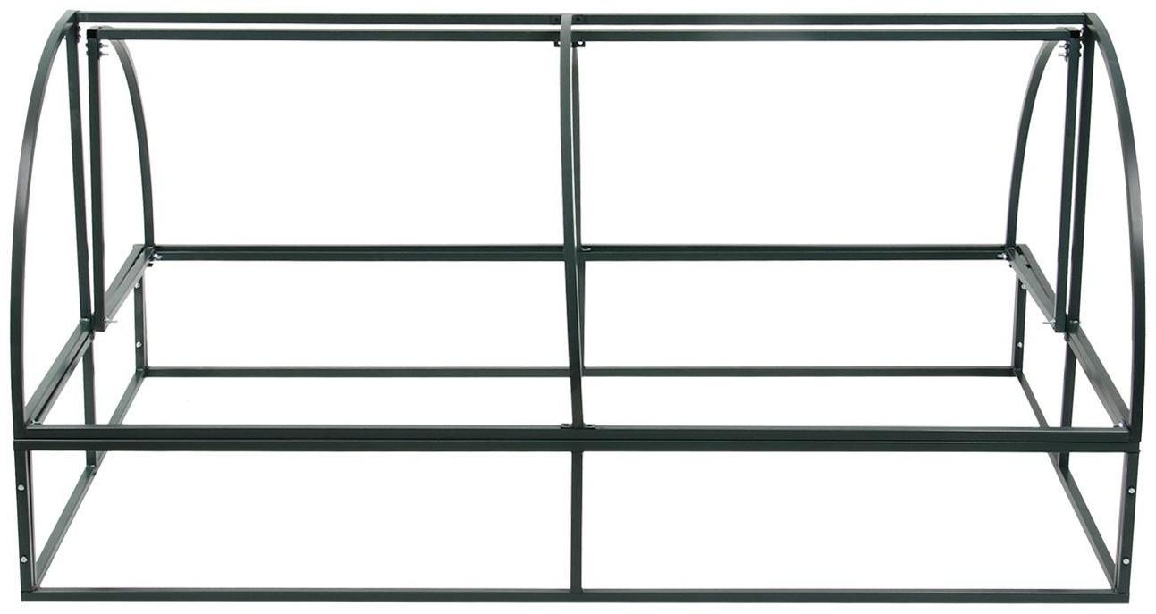 Каркас теплицы «Хлебница», 2 × 0,9 × 1,1 м, металл, профиль 20 × 20 мм, без поликарбоната