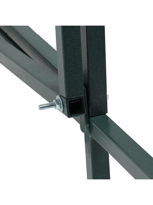 Каркас теплицы «Хлебница», 2 × 0,9 × 1,1 м, металл, профиль 20 × 20 мм, без поликарбоната