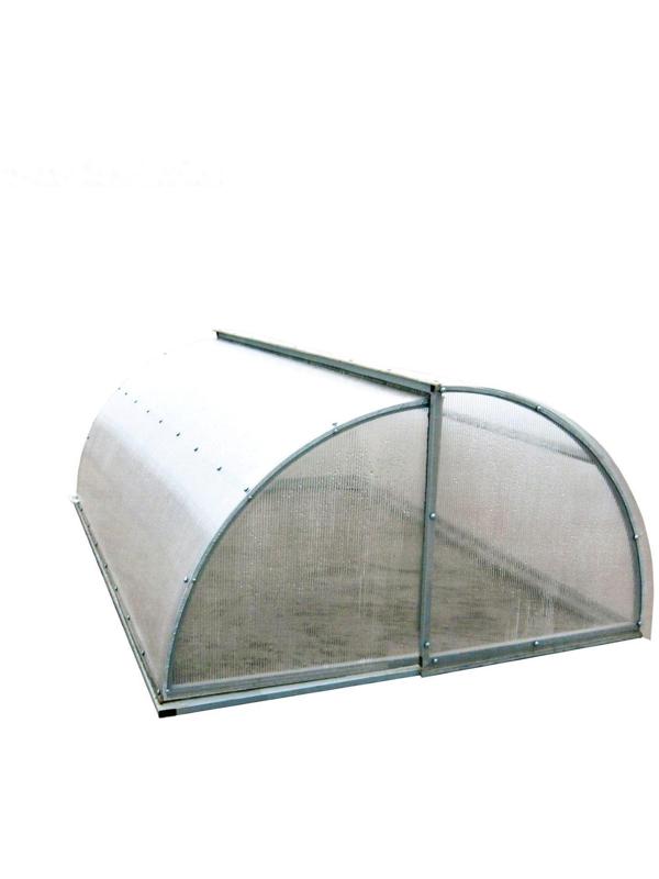 Каркас теплицы «Хлебница», 2 × 0,9 × 1,1 м, металл, профиль 20 × 20 мм, без поликарбоната
