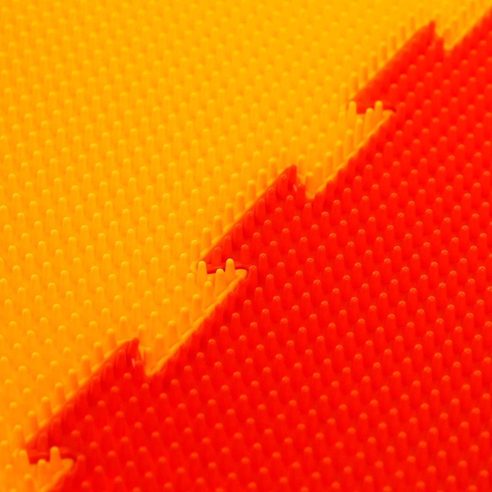 Модульный массажный коврик ОРТОДОН «Трава», мягкий, цвет МИКС